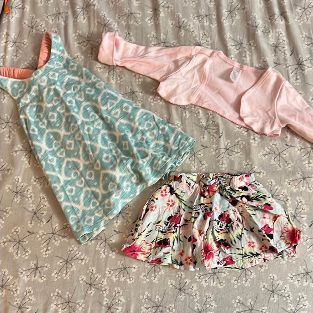 Girls' Aqua and Pink Outfit Set